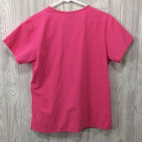 Dickies Pink Scrub Top Small - Picture 5 of 6